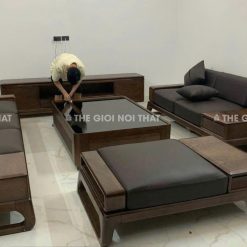 Bộ Sofa Gỗ Hương Đá Phòng Khách 3