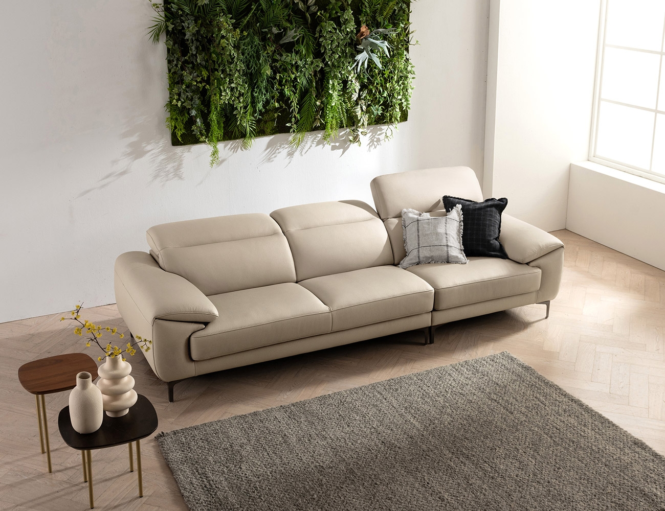 Ghế sofa da thật Italy -T08