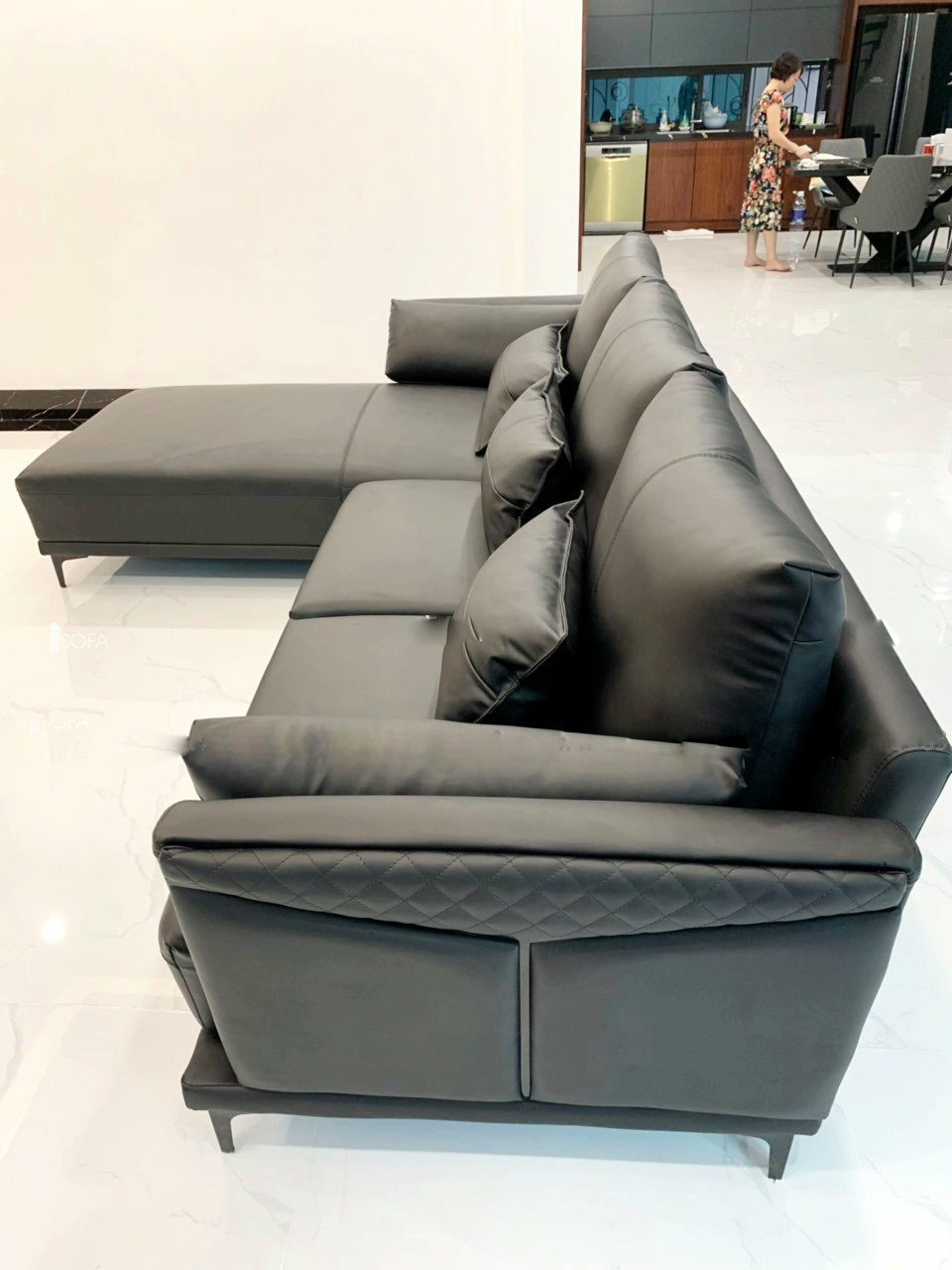 Ghế sofa da phòng khách Hàn Quốc