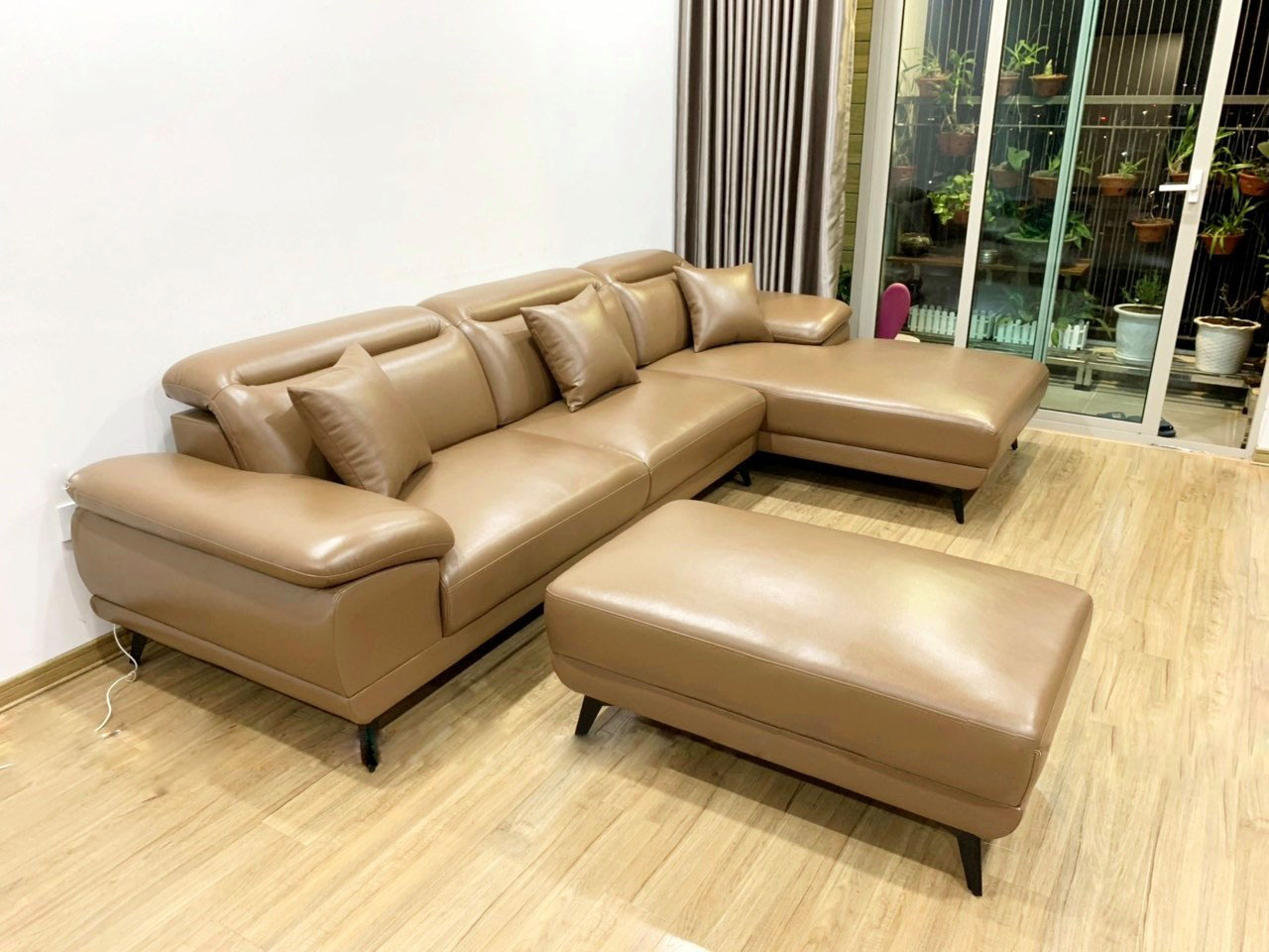 Ghế sofa da phòng khách Hàn Quốc