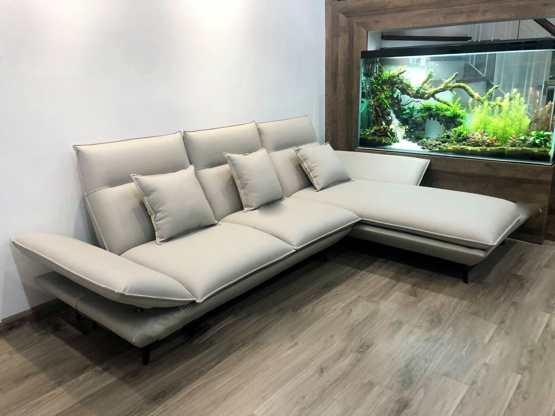 Ghế sofa da phòng khách Hàn Quốc