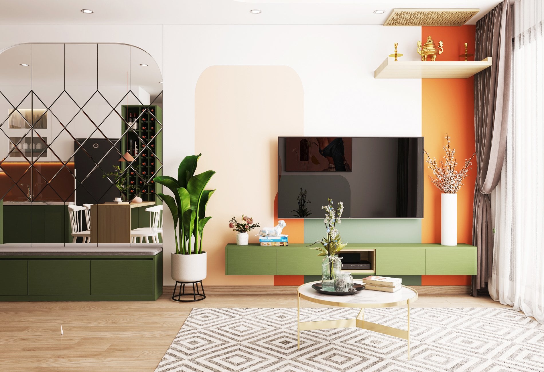 Thiết kế nội thất căn hộ Chị Thủy - Dự án KĐT ĐẶNG XÁ