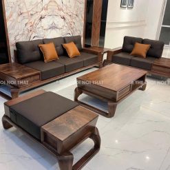 Bộ Sofa Gỗ Hương Đá Phòng Khách 4