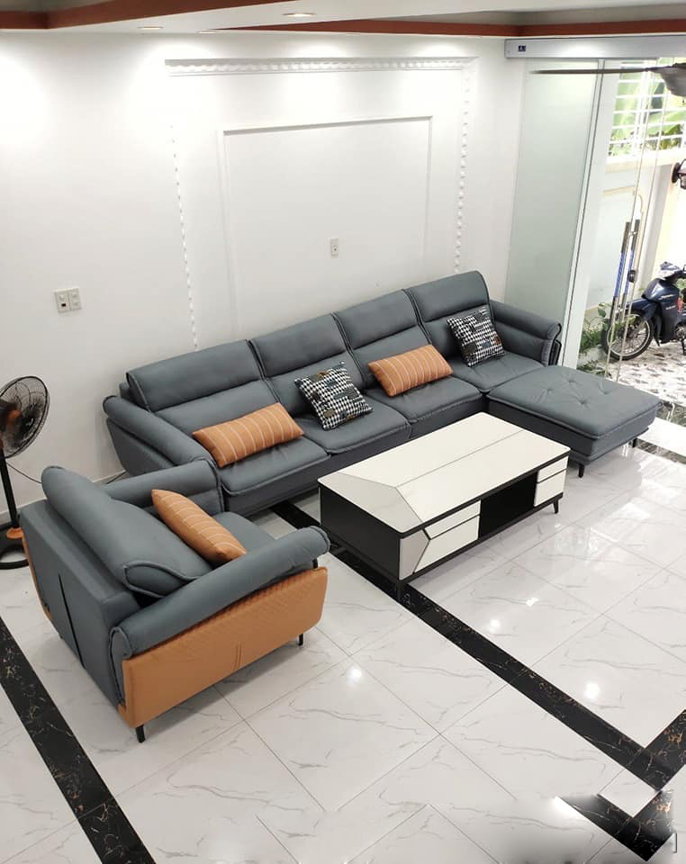 Ghế sofa da phòng khách - VNXK17