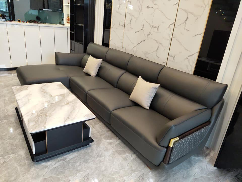 Ghế sofa da phòng khách - VNXK19