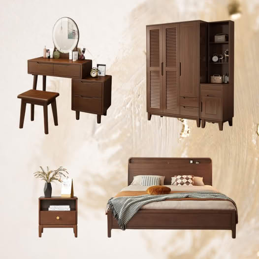 COMBO NỘI THẤT PHÒNG NGỦ GỖ TỰ NHIÊN