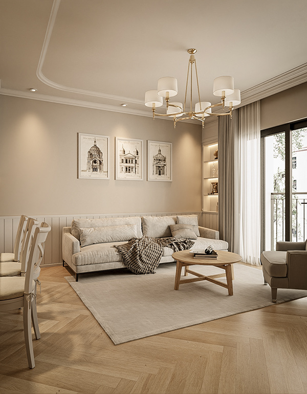 Thiết kế nội thất căn hộ Cô Bốn - Dự án Vinhomes