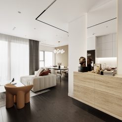 Thiết kế nội thất căn hộ Anh Tùng - Dự án Vinhomes Oceanpark