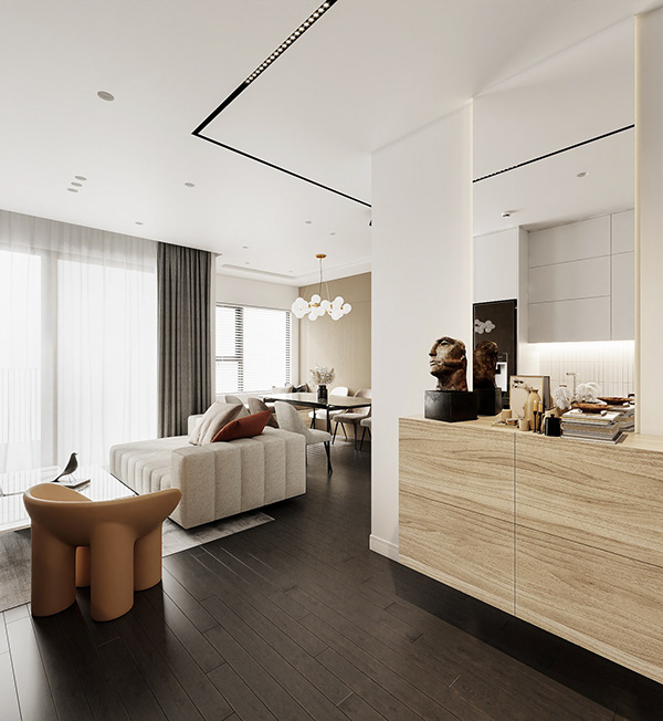 Thiết kế nội thất căn hộ Anh Tùng - Dự án Vinhomes Oceanpark