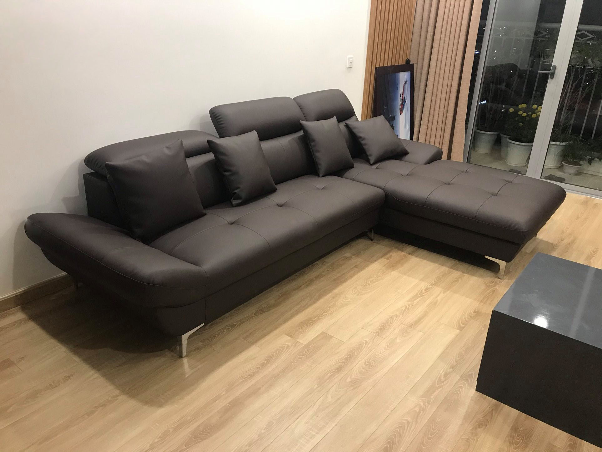 Ghế sofa da phòng khách Hàn Quốc