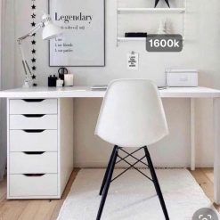 Bàn kiểu dáng ikea dài 1m4 ngồi làm việc thoải mái không kèm ghế