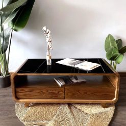 Bàn trà gỗ sồi