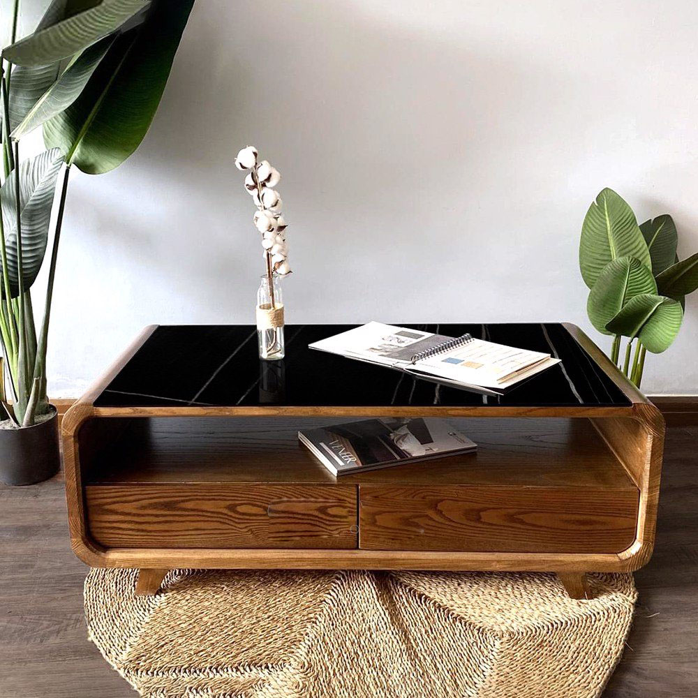 Bàn trà gỗ sồi