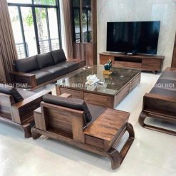 Bộ Sofa Gỗ Hương Đá Phòng Khách 2