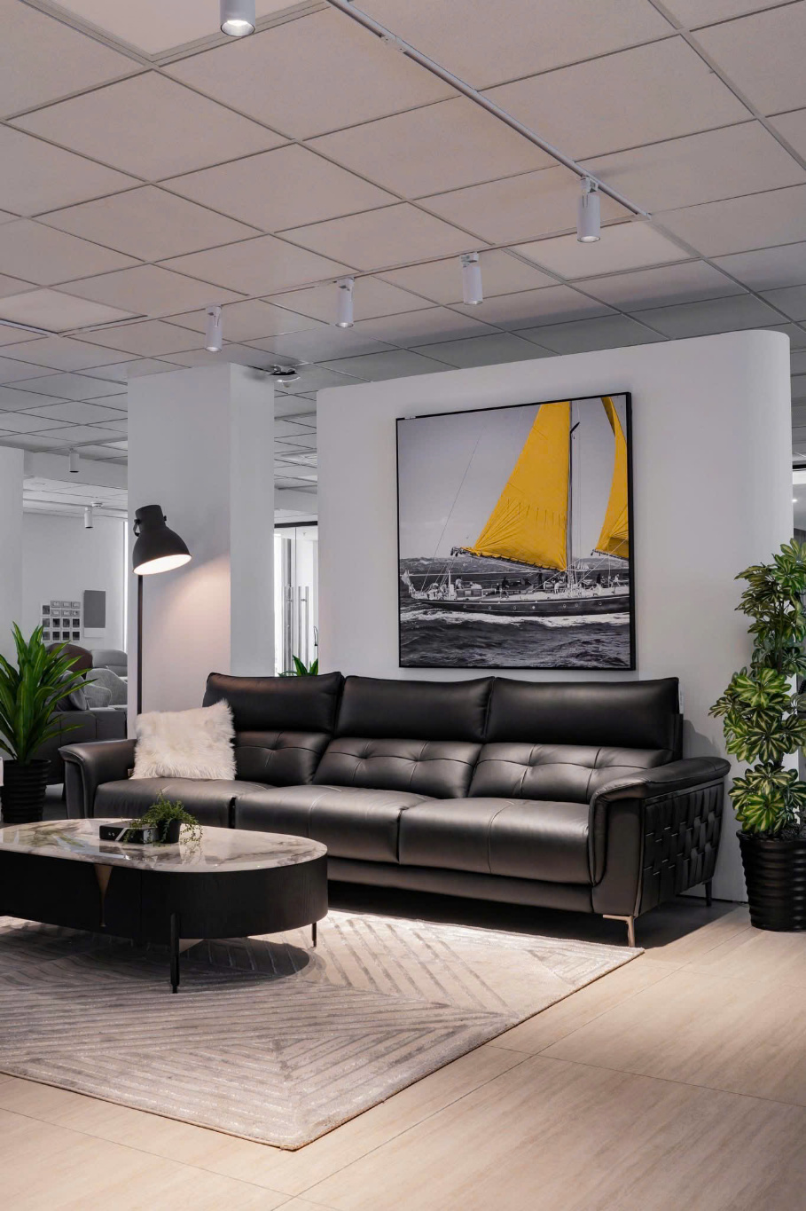 Sofa nhập khẩu da thật